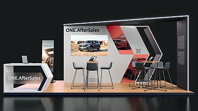 Stand 6x3 Blanco para Exposiciones y Ferias