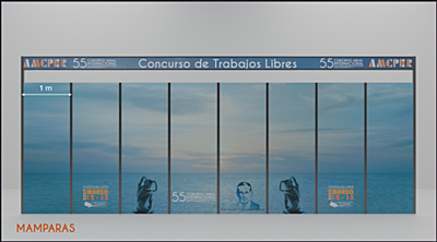 Mampara para trabajos libres