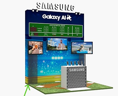 Stand 3 x 3 cabecera SAMSUNG