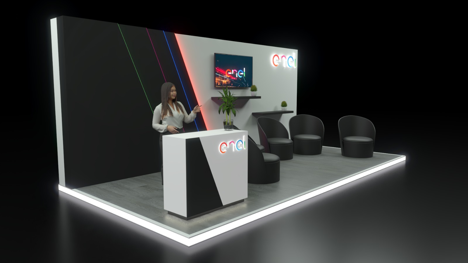 Stand 6 x 3 cabecera ENEL Stand 6 x 3 cabecera ENEL