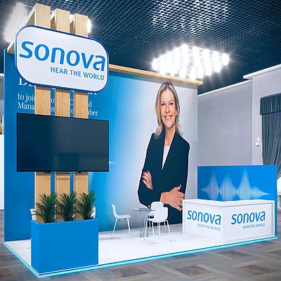 Stand 6 x 3 cabecera SONOVA