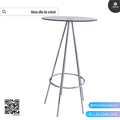 Mesa alta tipo cocktail